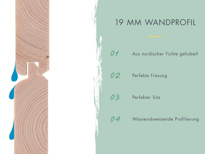 Karibu Hybrid Gartenhaus Jupiter 2 C anthrazit/graualuminium , inkl. 2,40 m Anbaudach