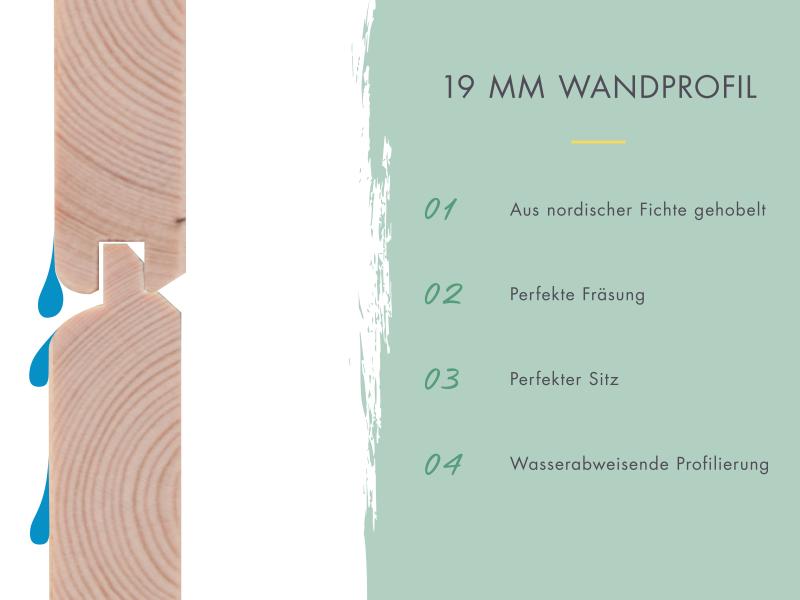 Karibu Hybrid Gartenhaus Jupiter 2 D wassergrau/graualuminium