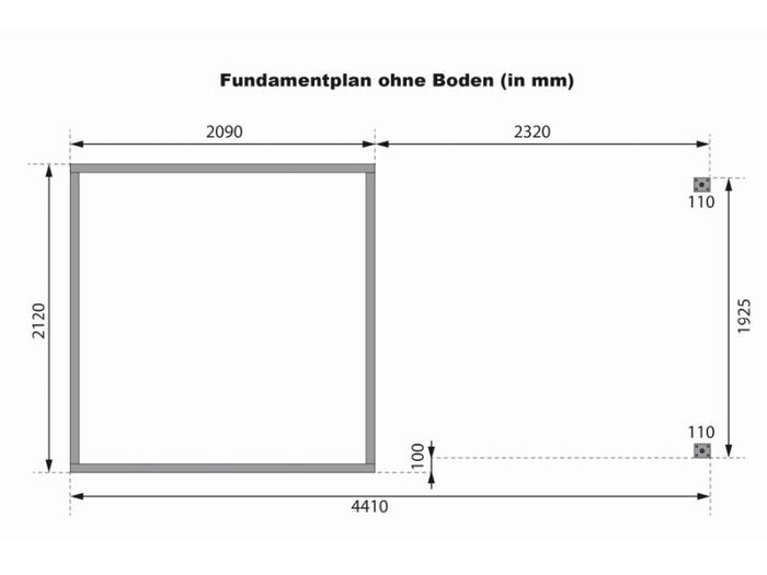Karibu Hybrid Gartenhaus Jupiter B terragrau/weiß inkl. 2,40 m Anbaudach