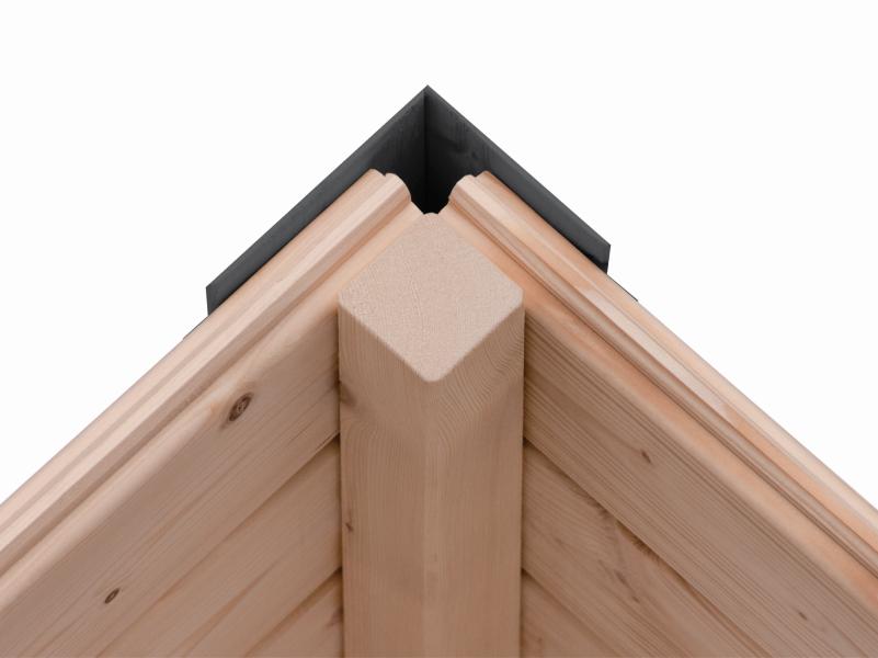 Karibu Hybrid Gartenhaus Merkur 1 B terragrau/graualuminium