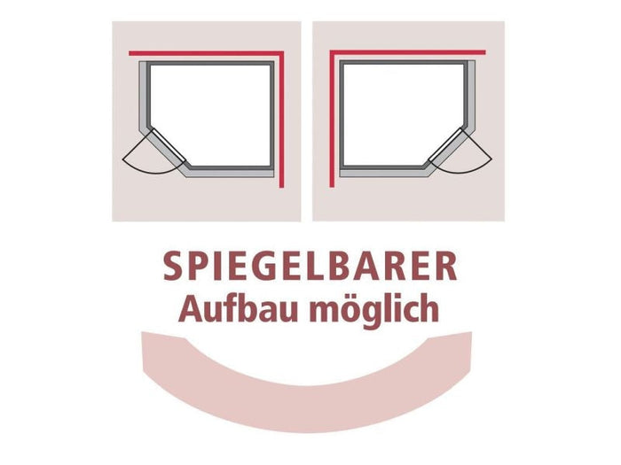 Karibu Massivholzsauna Mia 38 mm mit Klarglas Saunatür, ohne Dachkranz