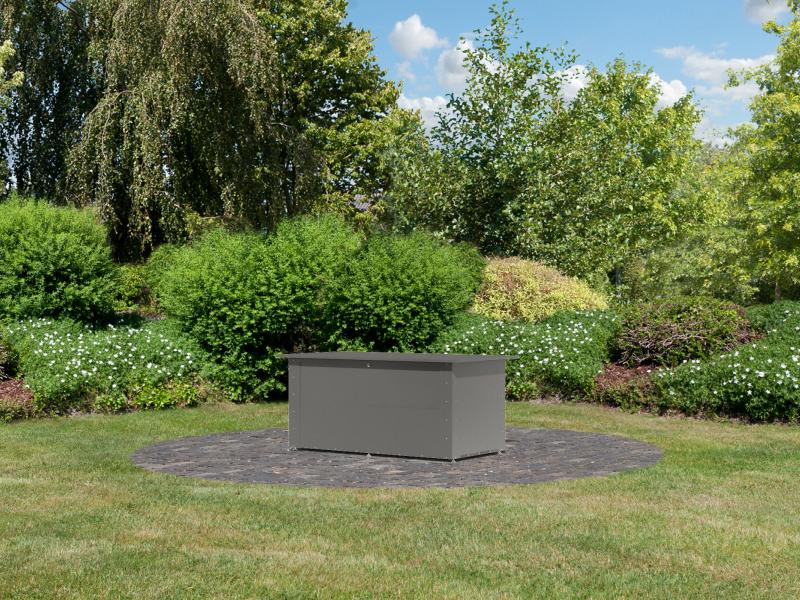 Karibu Metallbox Himalia 2, graualuminium