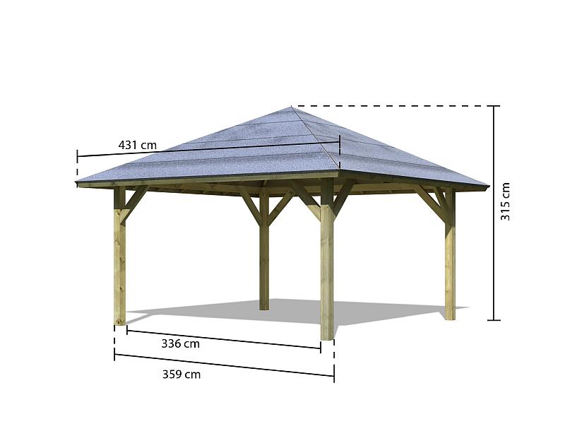 Karibu Pavillon-Carport Kirn 1 kdi