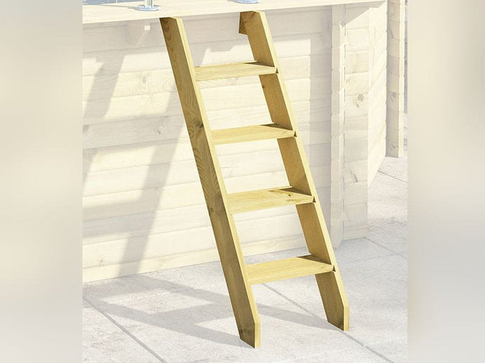 Karibu Pool Modell 1 Variante B, mit Terrasse im Set inkl. Filteranlage und Skimmer