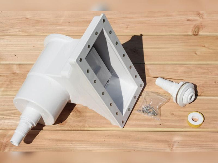 Karibu Pool Modell 2 X im Set mit Filteranlage und Skimmer, kdi - Folie Blau