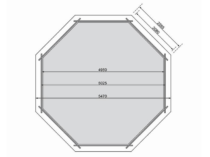 Karibu Pool Modell 3 Variante A