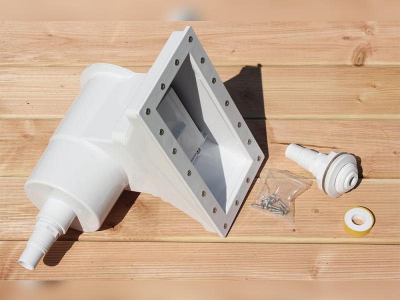 Karibu Pool Modell 4 Variante D, mit Terrasse im Set inkl. Filteranlage und Skimmer