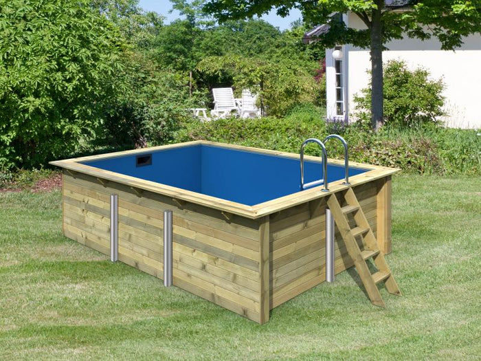 Karibu Rechteck Pool Größe 2 im Set inkl. Filterpaket