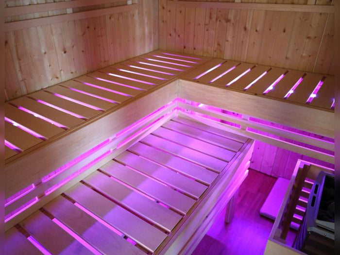 Karibu RGB+W Leuchtenset 4x750mm mit Fernbedienung/Bankunterbeleuchtung