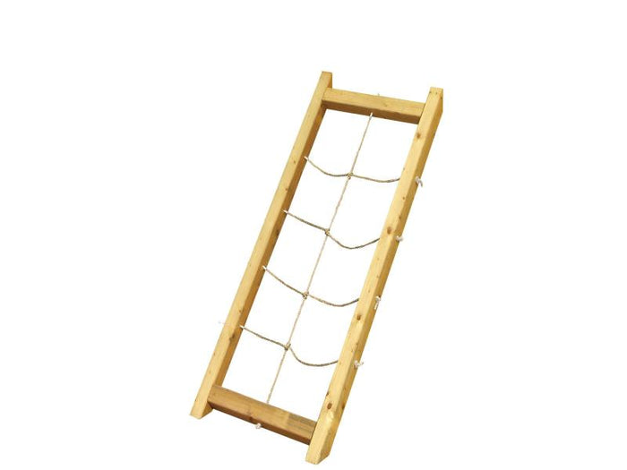 Karibu Ritterburg Löwenherz + Rutsche + Doppelschaukelanbau Klettergerüst + Netzrampe