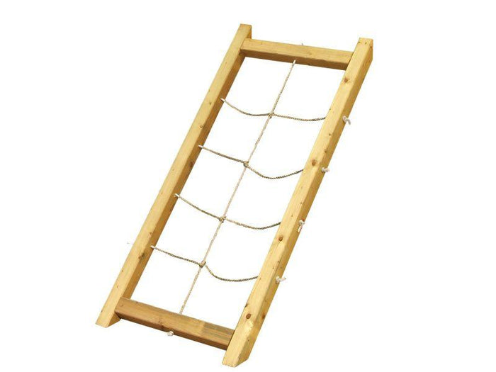 Karibu Ritterburg Löwenherz + Rutsche + Doppelschaukelanbau Klettergerüst + Anbauplattform + Netzram