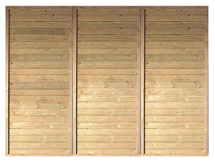 Karibu Rückwand für Einzelcarport kdi