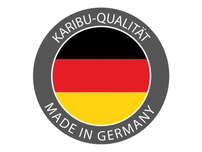 Karibu Sauna Antonia inkl. 9 kW Bioofen ext. Steuerung mit klassischer Saunatür -ohne Dachkranz-