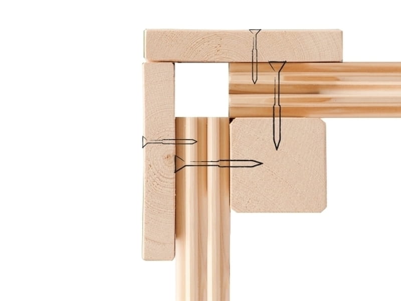 Karibu Sauna Antonia inkl. 9 kW Bioofen ext. Steuerung mit klassischer Saunatür -ohne Dachkranz-