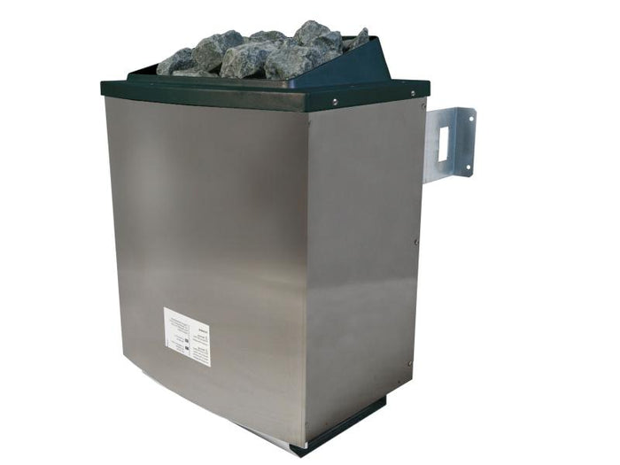 Karibu Sauna Antonia inkl. 9 kW Ofen ext. Steuerung mit klassischer Saunatür -mit Dachkranz-