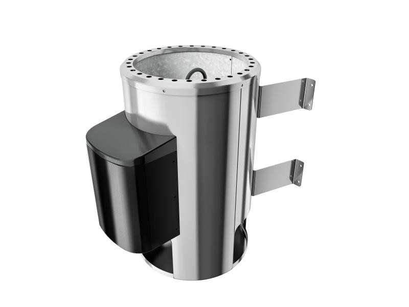 Karibu Sauna Avari 1 inkl. 3,6 kW Ofen externe Steuerung - ohne Dachkranz