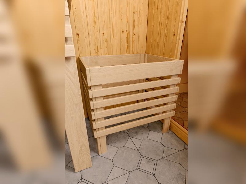 Karibu Sauna Avari 2 inkl. 3,6 kW Ofen intgr. Steuerung - ohne Dachkranz