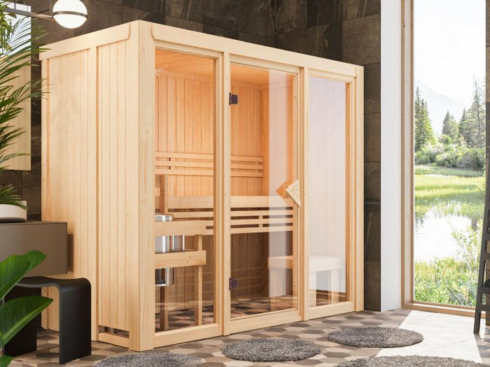 Karibu Sauna Avari 2 - ohne Ofen - ohne Dachkranz