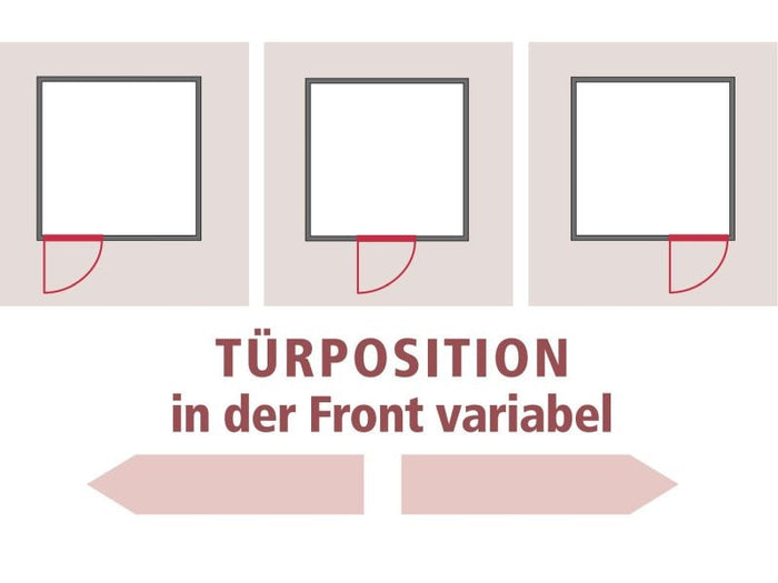 Karibu Sauna Bodin inkl. 9 kW Ofen integr. Steuerung, mit bronzierter Saunatür -mit Dachkranz-