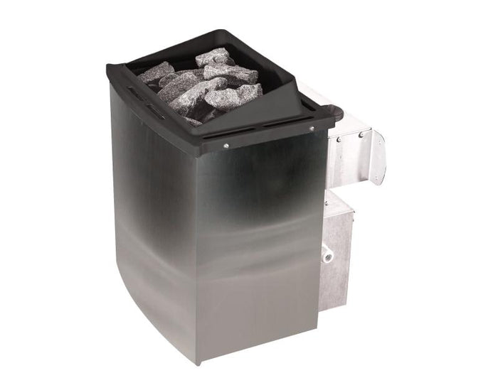 Karibu Sauna Bodin inkl. 9 kW Ofen integr. Steuerung, mit energiesparender Saunatür -ohne Dachkranz-