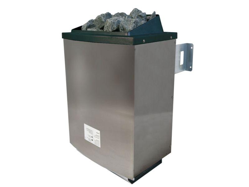 Karibu Sauna Carin inkl. 9 kW Ofen ext. Steuerung mit moderner Saunatür - ohne Dachkranz -