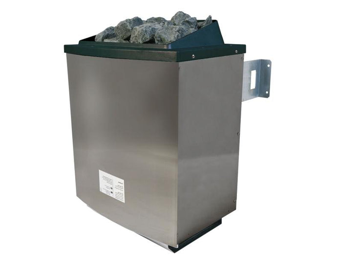 Karibu Sauna Elea inkl. 9 kW Ofen ext. Steuerung mit klassischer Saunatür -ohne Dachkranz-