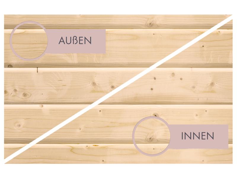 Karibu Sauna Irava 1 - inkl. 3,6 kW Ofen integr. Steuerung