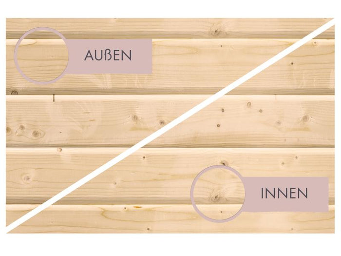 Karibu Sauna Irava 1 - ohne Ofen - ohne Dachkranz