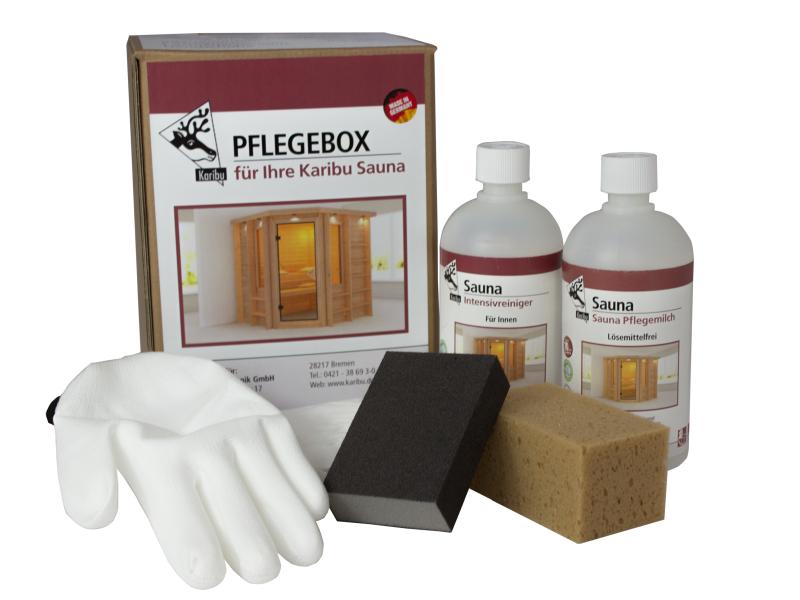 Karibu Sauna Pflegebox für den Sauna-Innenbereich