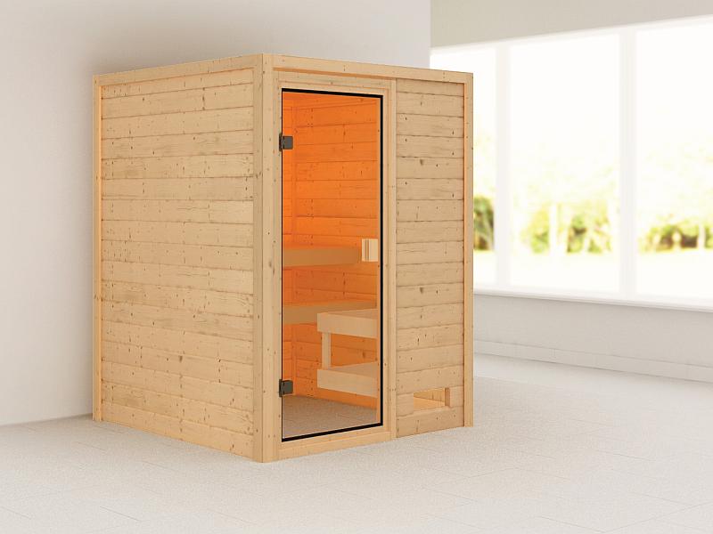 Karibu Sauna Sandra ohne Dachkranz 38 mm