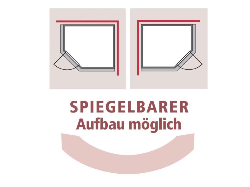Karibu Sauna Siirin inkl. 9 kW Ofen ext. Steuerung mit energiesparender Saunatür - mit Dachkranz -