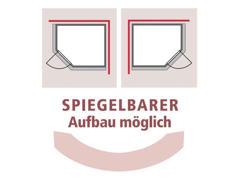 Karibu Sauna Siirin inkl. 9kW Bioofen ext. Steuerung mit Klarglas Ganzglastür -mit Dachkranz-