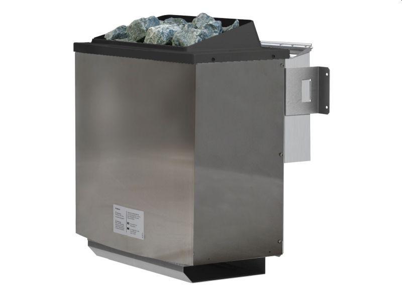 Karibu Sauna Tabea mit 9 kW Bioofen ext. Strg und Dachkranz 38 mm