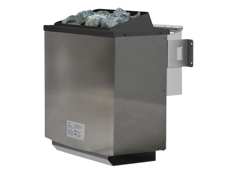 Karibu Sauna Taurin inkl. 9 kW Bioofen externe Steuerung, mit moderner Saunatür - ohne Dachkranz -