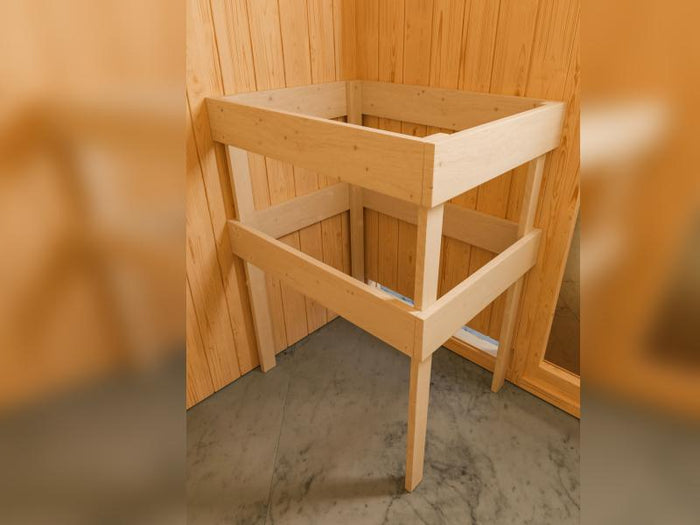 Karibu Sauna Tromsö 68 mm inkl. 9 kW Ofen ext. Steuerung