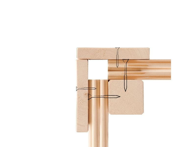 Karibu Saunahaus Cuben terragrau 38 mm ohne Ofen