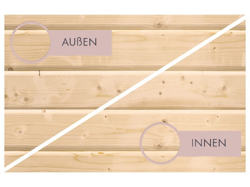 Karibu Saunahaus Hytti 0 38 mm - Ofen 9kW integr. Strg. - Iso-Tür naturbelassen