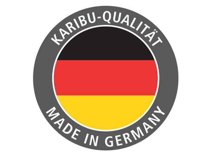 Karibu Saunahaus Mainburg 2 Set B naturbelassen -9 kW Bioofen ext. Steuerung-