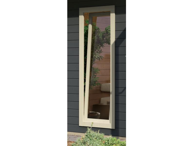 Karibu Saunahaus Mainburg 5 Set A ohne Ofen terragrau