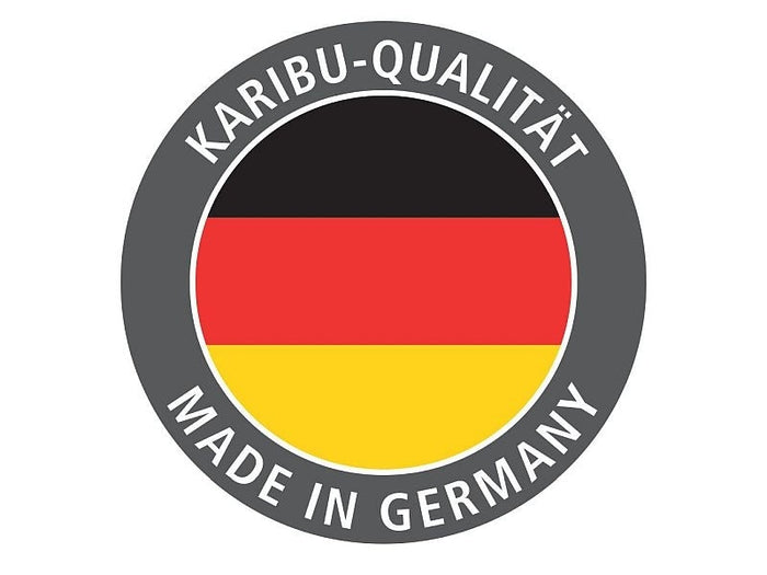 Karibu Saunahaus Mainburg 5 Set A terragrau- 9 kW Ofen ext. Strg