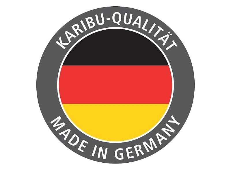 Karibu Saunahaus Mainburg 5 Set B ohne Ofen naturbelassen