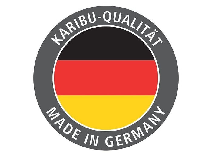 Karibu Saunahaus Mainburg 5 Set B terragrau- 9 kW Ofen ext. Strg