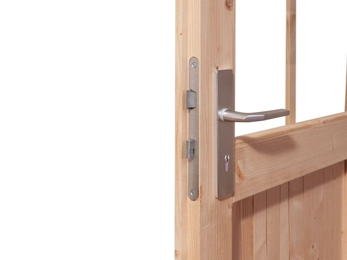 Karibu Saunahaus Mikka 38 mm- 9 kW Ofen ext. Strg- Milchglastür