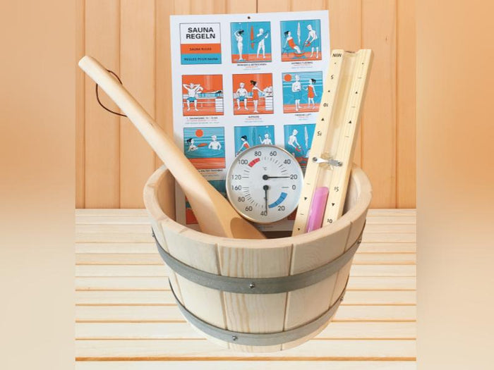 Karibu Saunazubehör-Set Classic 6-teilig