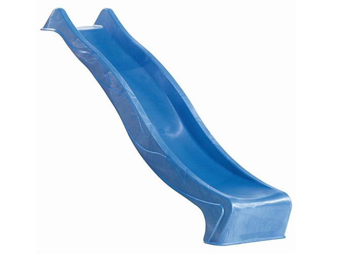 Karibu Spielturm Anna + Rutsche blau + Doppelschaukelanbau Klettergerüst