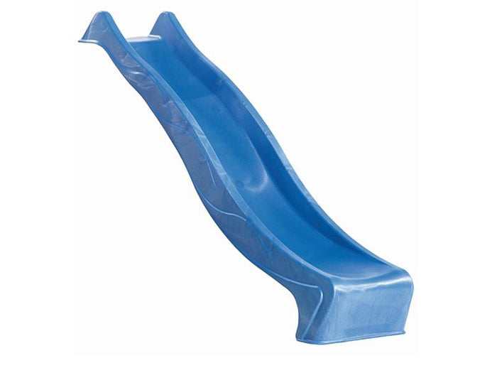 Karibu Spielturm Anna + Rutsche blau + Doppelschaukelanbau Klettergerüst + Anbauplattform + Kletterw