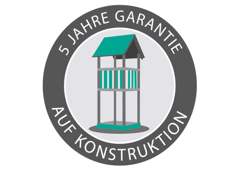 Karibu Spielturm Anna + Rutsche rot + Doppelschaukelanbau Klettergerüst + Anbauplattform