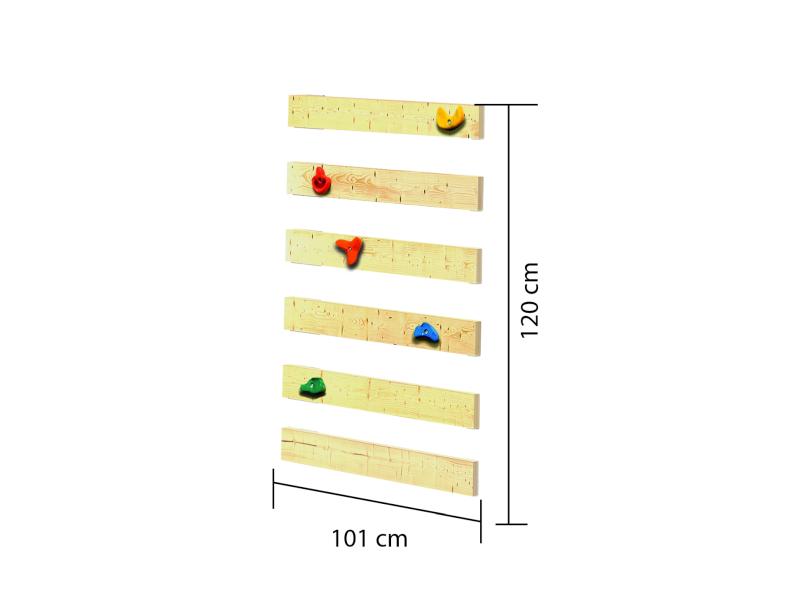 Karibu Spielturm Anna + Rutsche rot + Doppelschaukelanbau Klettergerüst + Kletterwand
