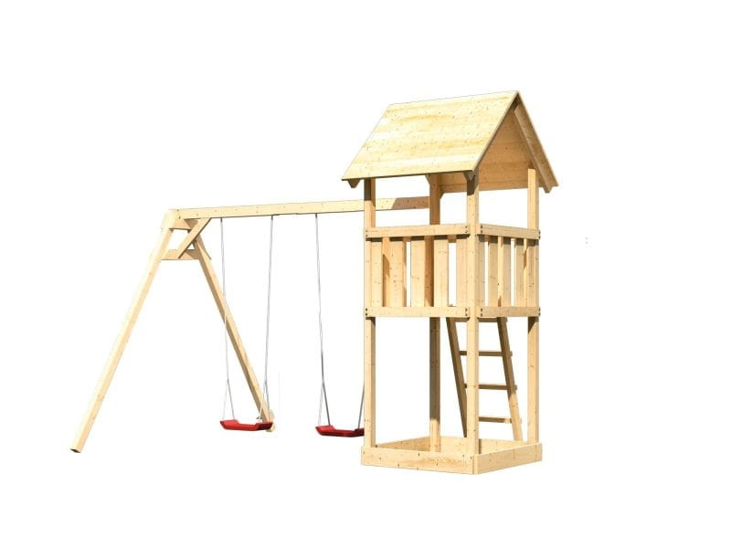 Karibu Spielturm Lotti mit Doppelschaukel
