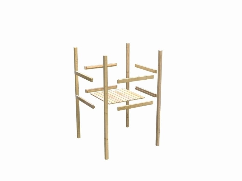 Karibu Spielturm Lotti Set mit Doppelschaukel und Rutsche in blau